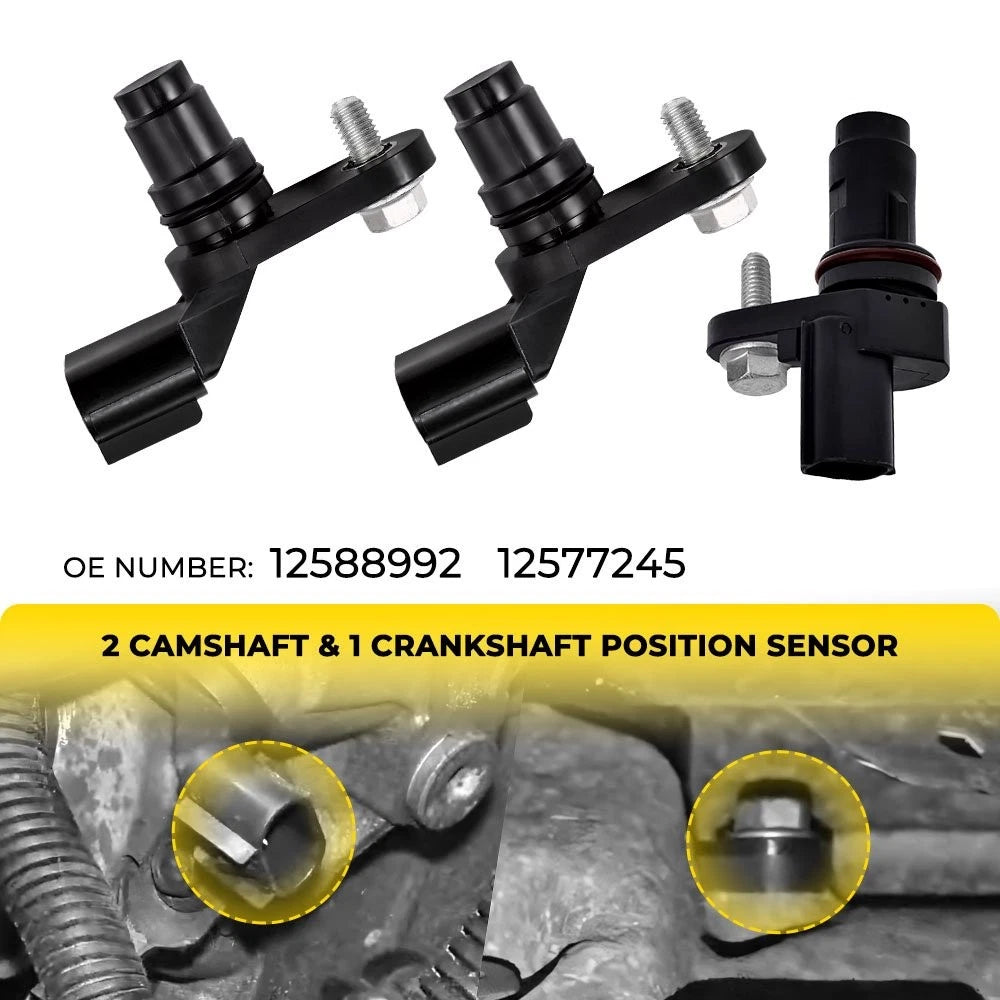 2X Camshaft Position Sensor for Buick Chevrolet GMC Saturn 2.0L 2.4L (2006–2017)