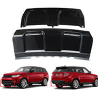 Black Front and Rear Bumper Skid Plate Trim Cover for Range Rover Sport (2014–2017)