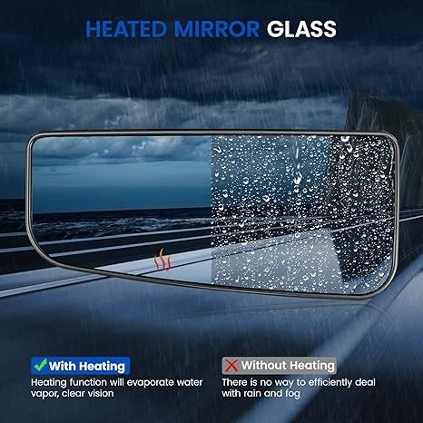Heated Left Driver Side Mirror Glass for Ford F150 (2015-2021)
