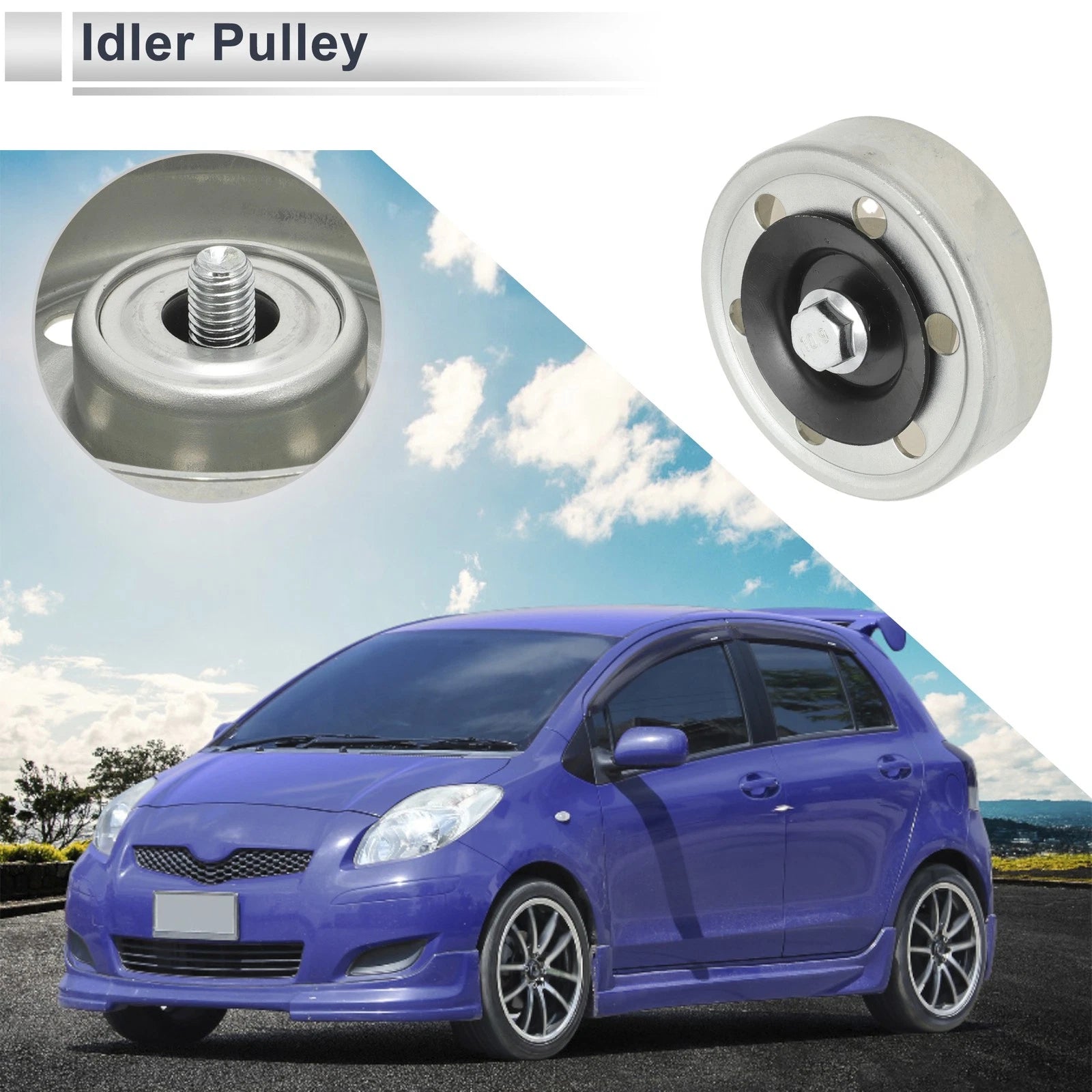 Drive Belt Idler Pulley for Toyota Corolla (2002–2009) No. 1660327011
