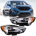 Pair of Full LED Headlights for Ford Edge (2019–2021)