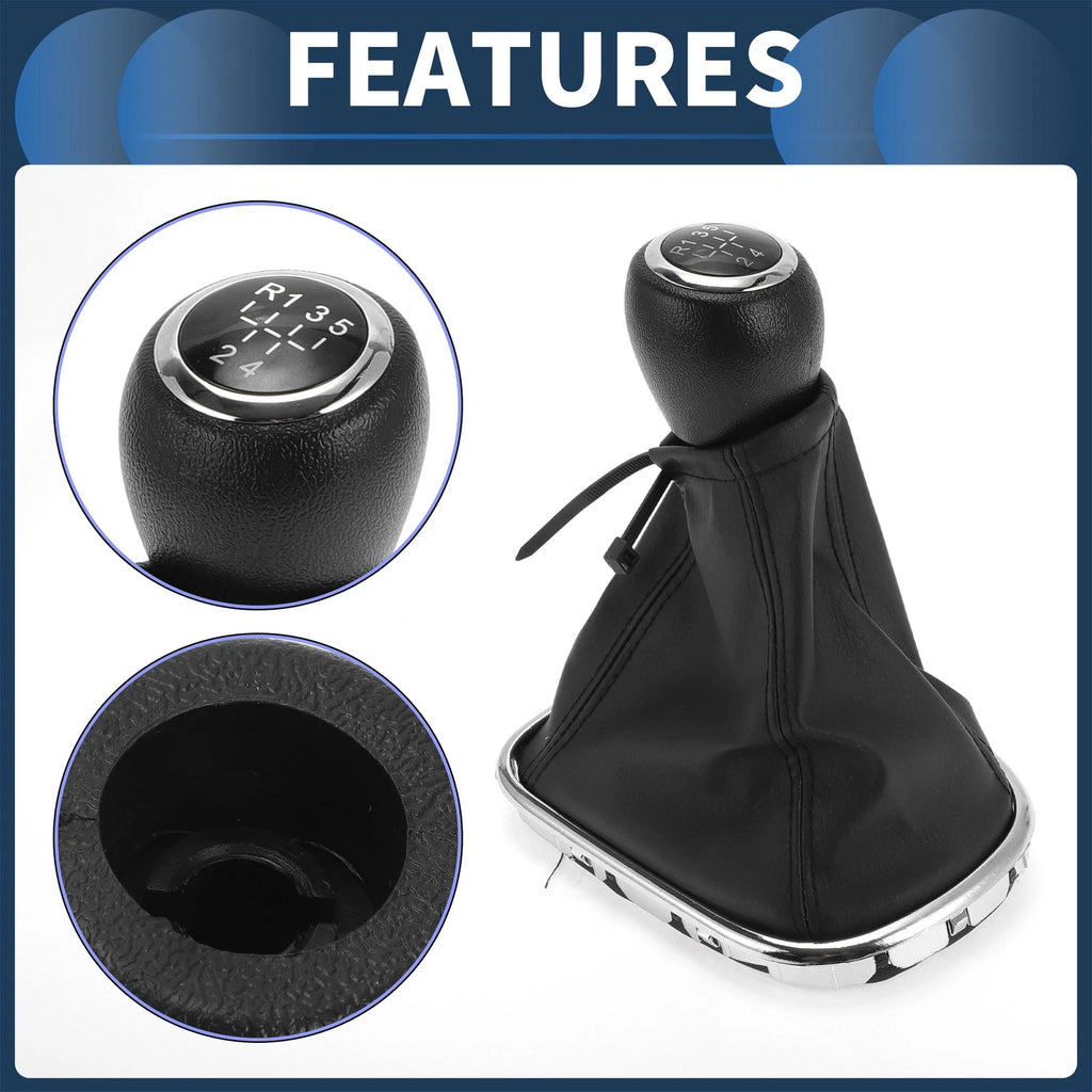 5 Speed Gear Shifter Knob with Cover for Chevrolet Cruze (2008–2015)