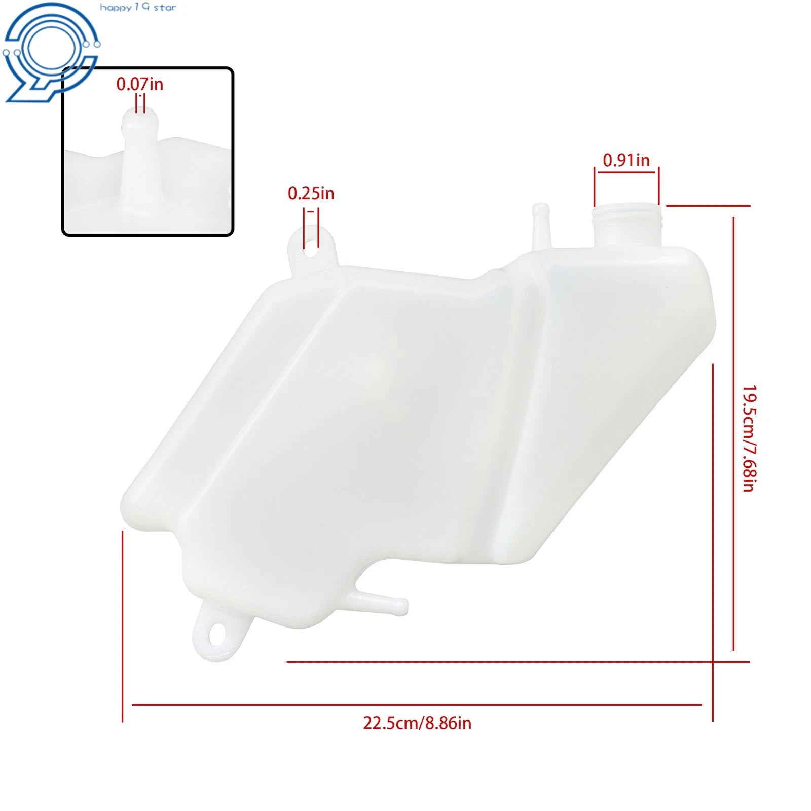 Coolant Water Tank Reservoir for Kawasaki Ninja 650R (2012–2016)