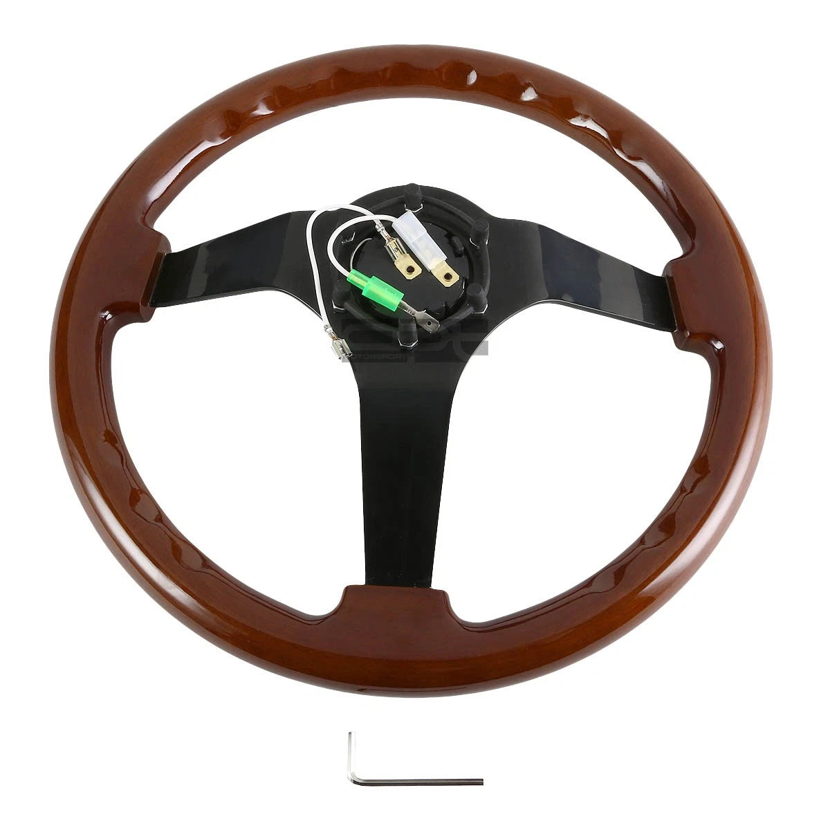 NRG ST-036BR-BK Steering Wheel for Universal Fit (350MM, 3" Deep Dish)