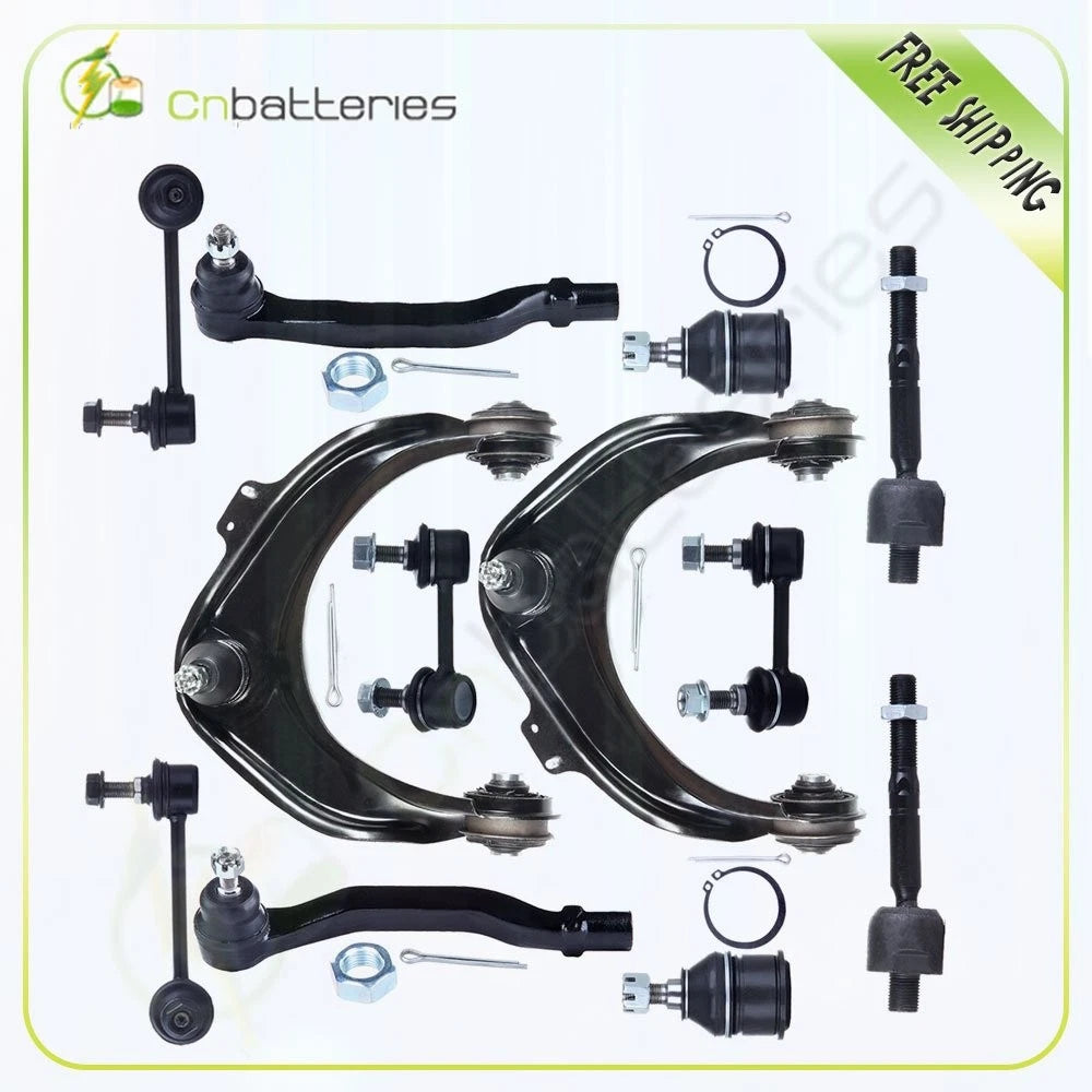 Set of 12 Control Arms Ball Joints Tie Rods for Honda Accord (2001–2002)