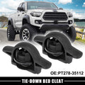 2pcs Tie-Down Bed Cargo Cleat for Toyota Tacoma (2005–2020) PT278-35112 Black