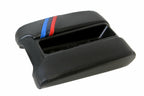 Leather Center Console Armrest Cover for BMW E39 (1997–2003) Black M Stripes