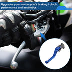 Adjustable Short Brake Clutch Levers 1 Pair for Suzuki GSXR750 (2004–2005) Blue