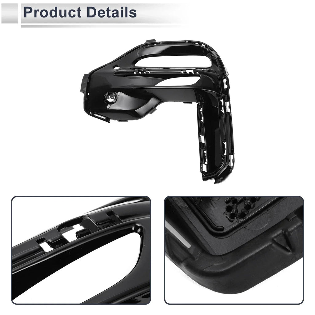 1 x Front Left Fog Light Grill for BMW X5 (2019-2022) Black
