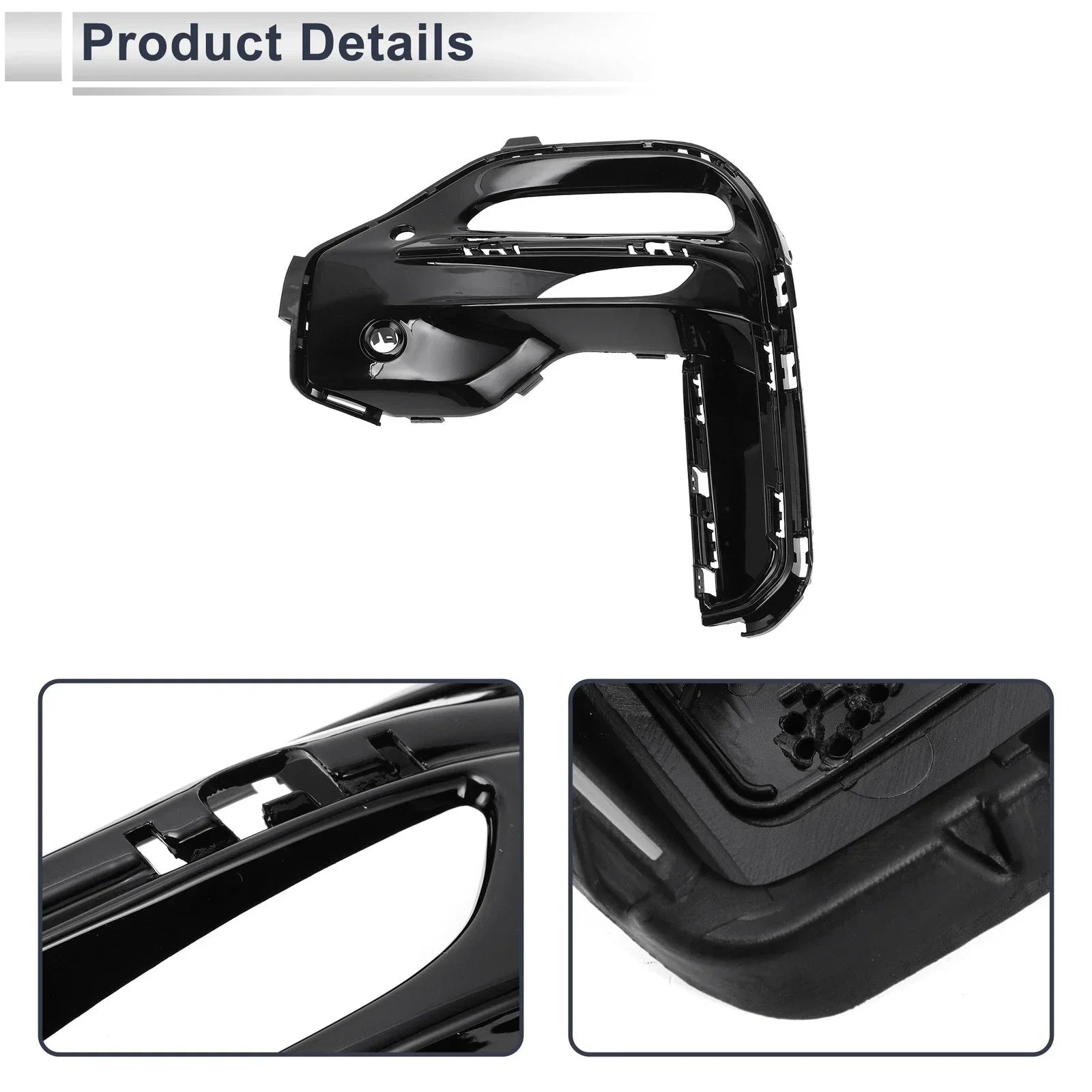 1 x Front Left Fog Light Grill for BMW X5 (2019-2022) Black