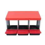 3 Hole Metal Nesting Boxes for Chicken Coop