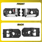 Set of 2 Chrome Inside Door Handles for Kia Spectra (2004–2009)