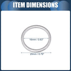 25pcs Oil Drain Plug Gaskets 16mm ID No.07119963252 for BMW 530i (1994–1995)