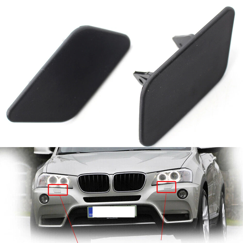 2X Headlight Washer Cap Cover for BMW X3 F25 (2010–2014)