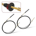Throttle Control Cable 2 x for Johnson Evinrude OMC Snap-In TM Cables (1979–1981)