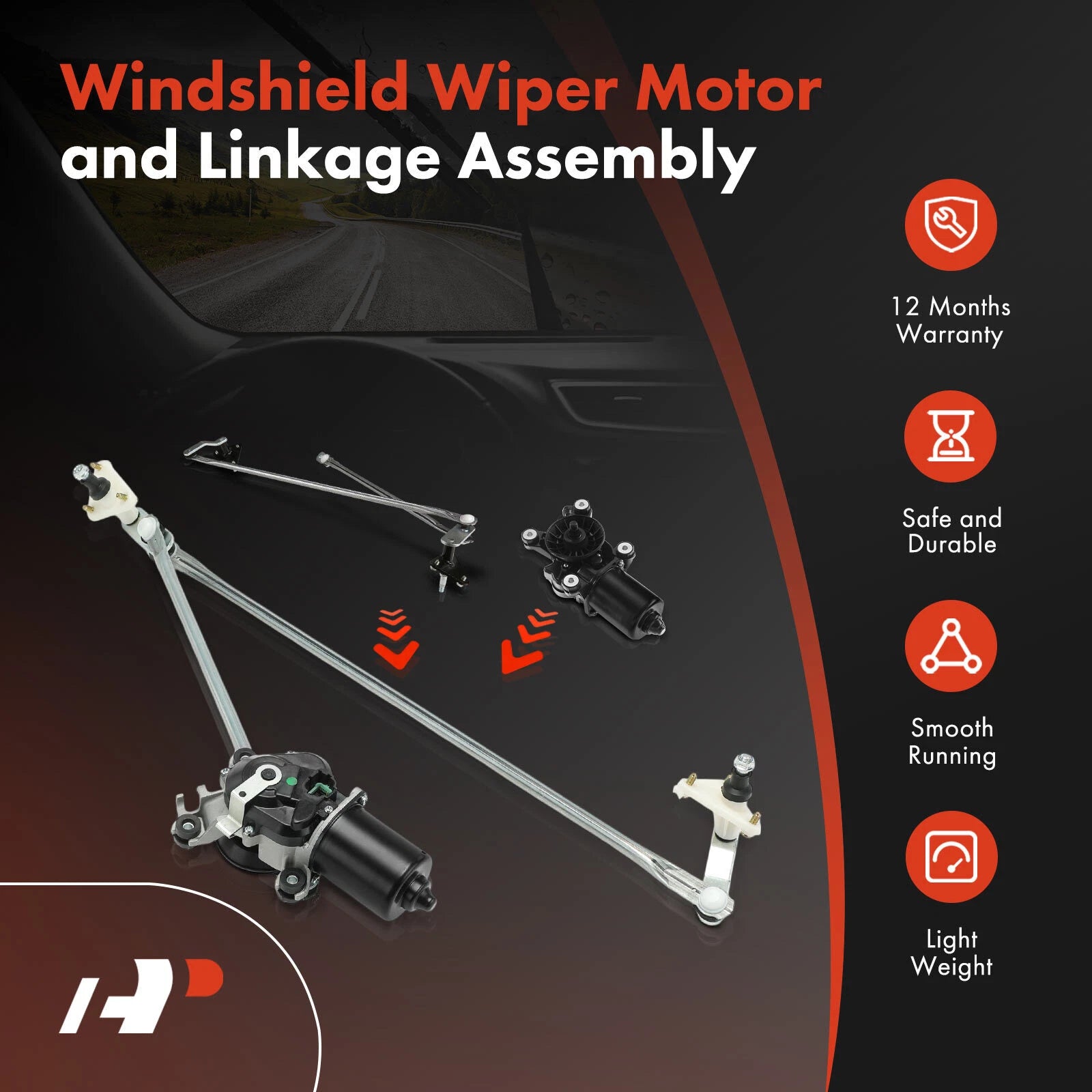 Wiper Motor & Linkage Assembly for Nissan Frontier Pathfinder