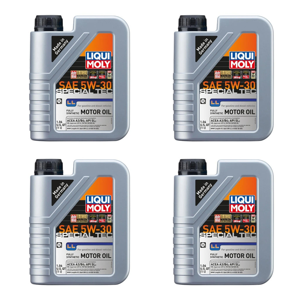 Set of 4 Liqui Moly Special Tec LL 5W-30 Engine Motor Oil (4L)