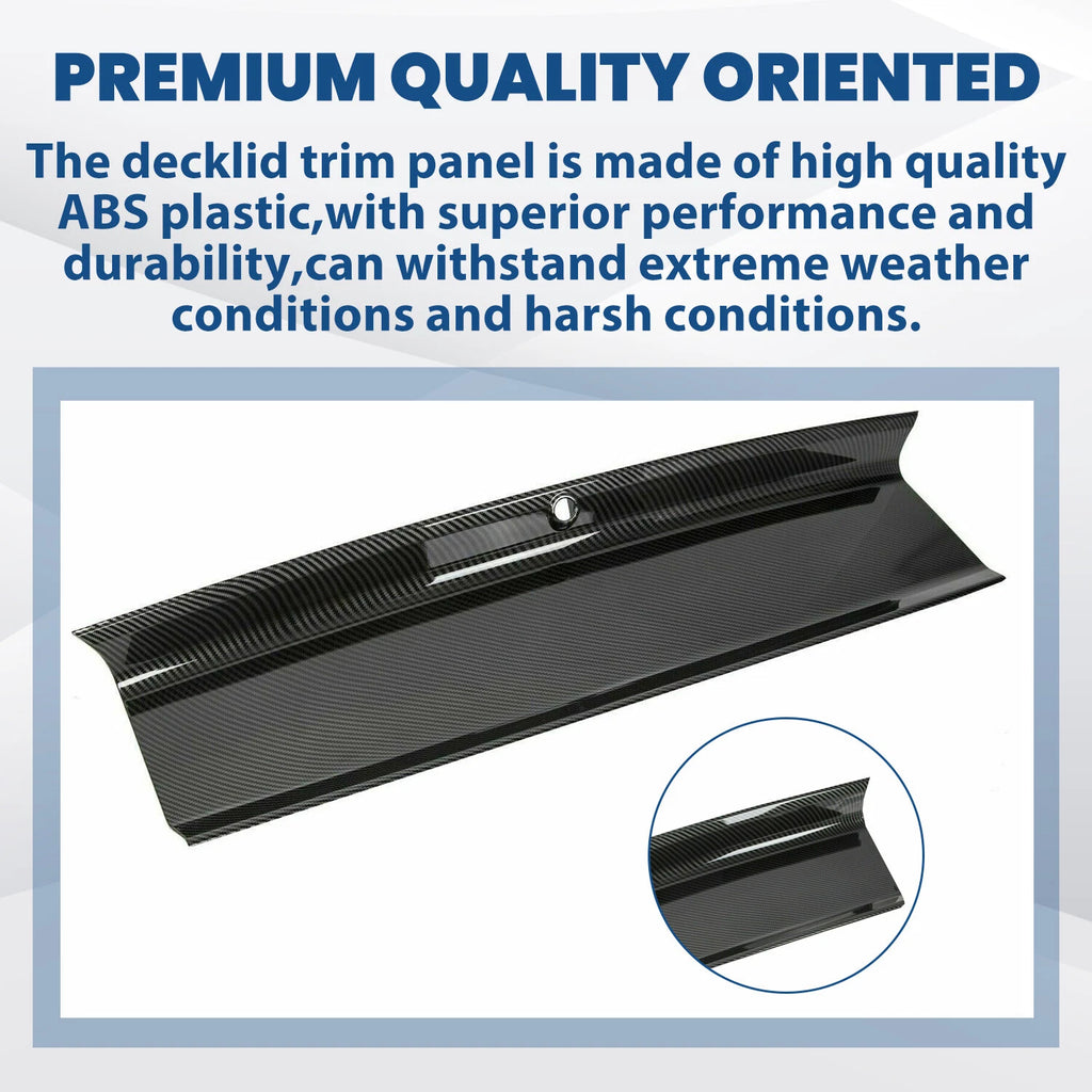 Carbon Fiber Look Trunk Panel for Ford Mustang (2015–2023)