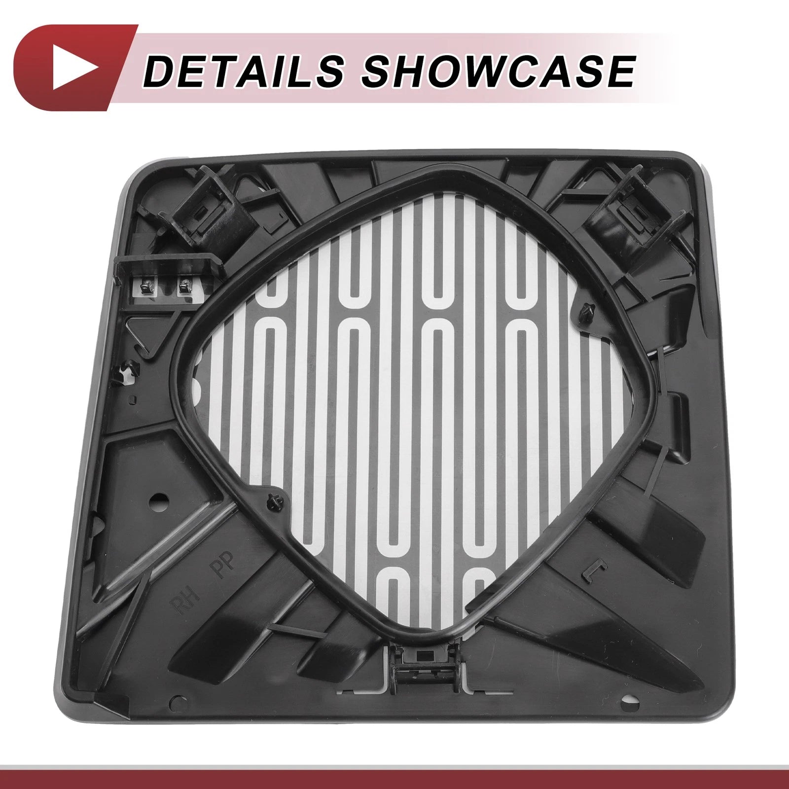 Heated Right Passenger Side Tow Mirror Glass for Ford 