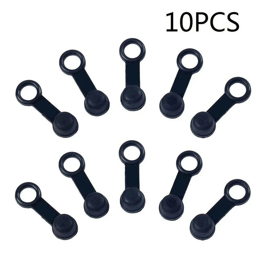 Brake Bleed Nipple Screw Dust Cap Cover Rubber 10pcs for Motorcycle Motorbike