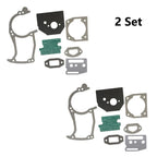 Set of 2 Chainsaw Gasket Kit for 45cc 52cc 58cc 4500 5200 5800