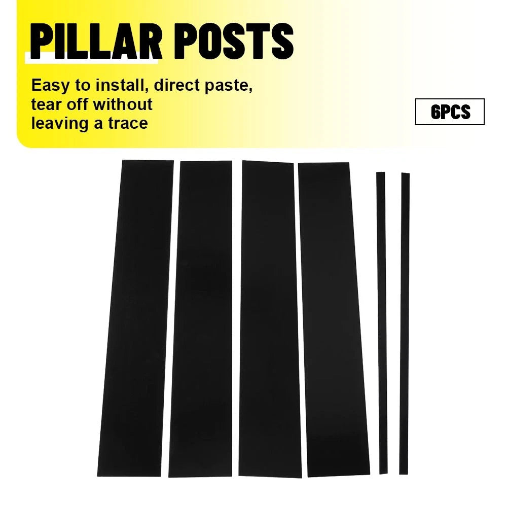 6X Door Pillar Trim Posts for Chevrolet Tahoe GMC Yukon (2015–2020) EXV