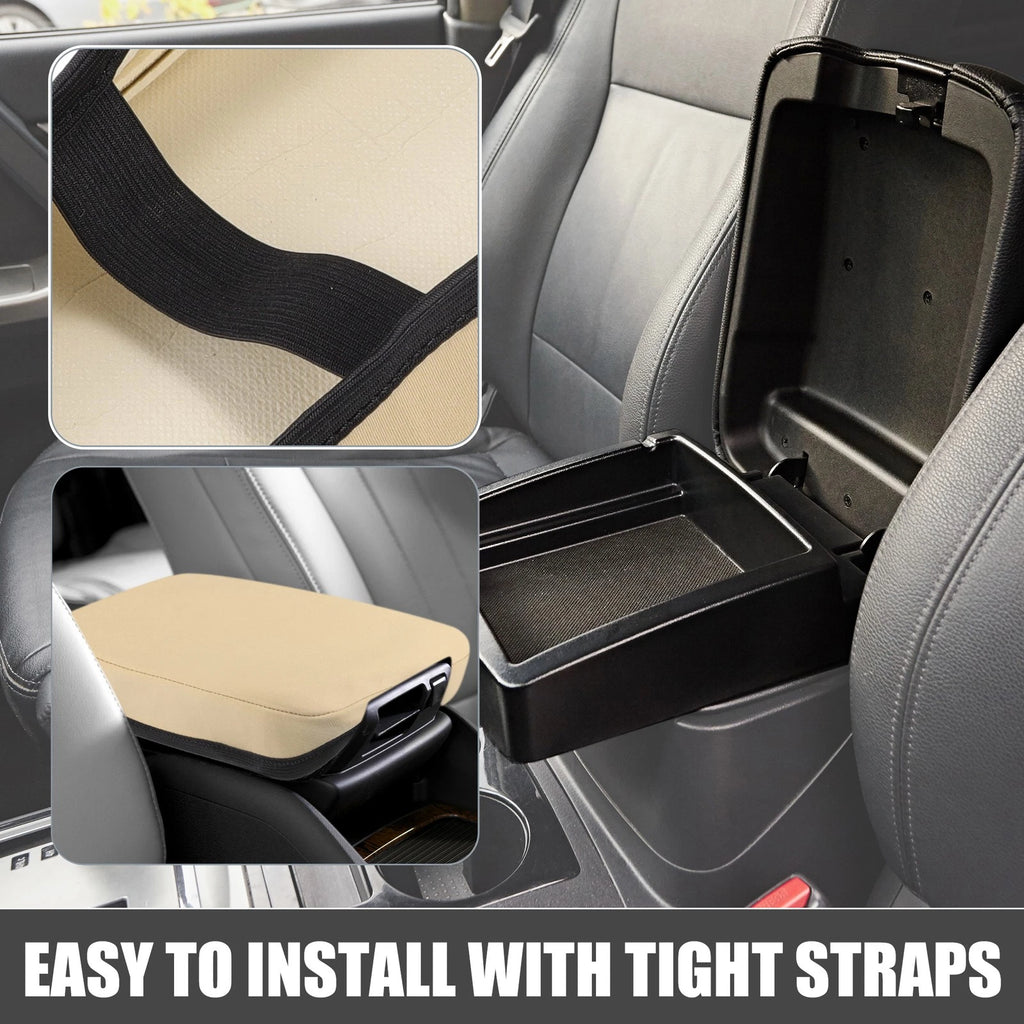 Center Console Armrest Cover for Nissan Sentra (2013–2019) Light Brown