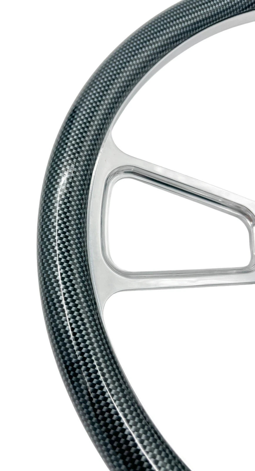 14 Inch Billet Steering Wheel Replacement with CF Style Wrap for Chevrolet (2000–2024)