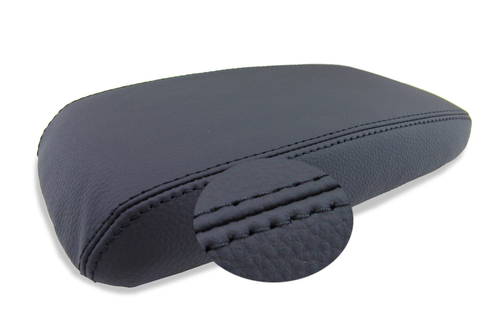 Center Console Lid Armrest Cover for Honda Civic (2012–2015) Black PVC Leather