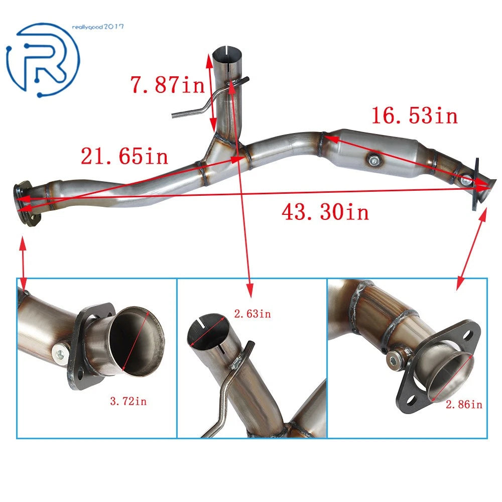 RH Catalytic Converter for Ford F150 Expedition Lincoln Navigator (2007–2013)