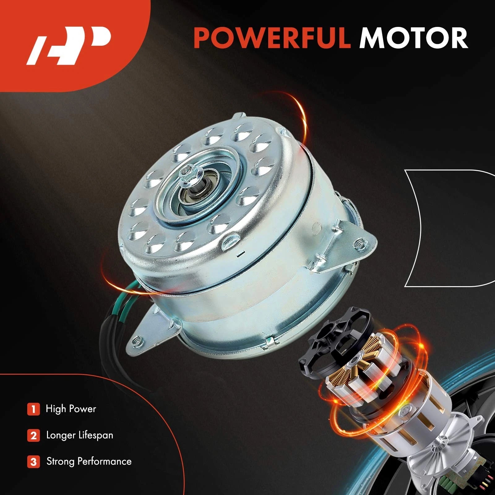 Radiator Fan Cooling Motor for Infiniti QX70 Q70 (2014–2017)