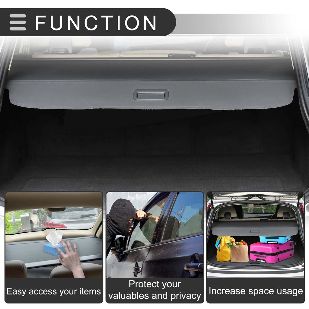 Retractable Cargo Cover for Nissan Murano (2015–2024) Black Carbon Fiber