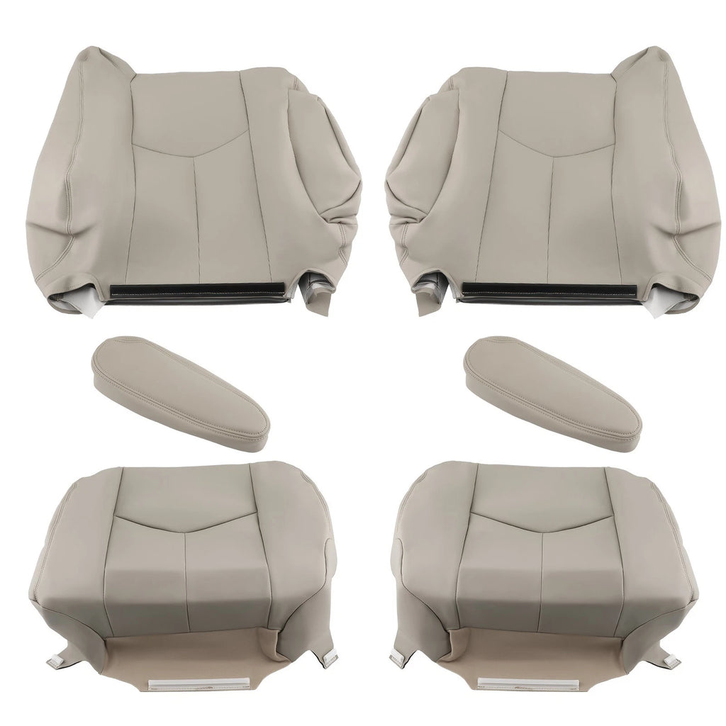 Set of 2 Driver Passenger Seat Covers for Chevy Tahoe GMC Yukon (2003–2006)