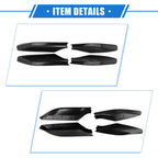 Set of 4 Roof Rack Side Rails End Cover Shells for Lexus GX470 (2003–2009) Black