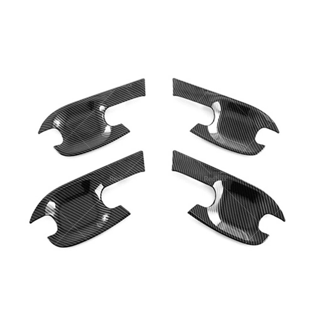 Carbon Fiber Door Handle Bowl Cover Trim for Isuzu D-Max (2021–2022)