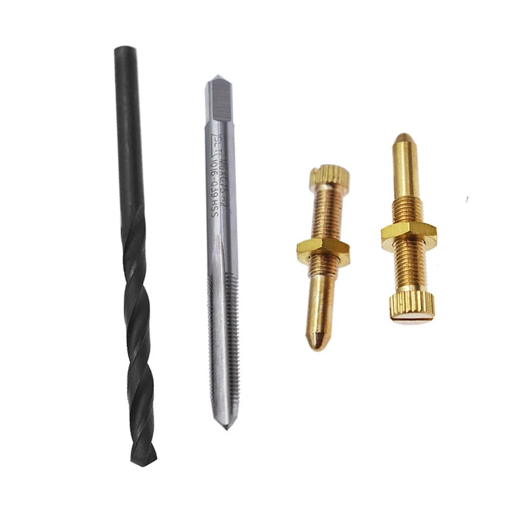 Idle Screws & Jamb Nut Drill Bit Tap Install Kit for Yamaha Banshee (1987–2006)