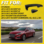 Rear Exterior Outer Door Handle Set for Hyundai Accent (2012–2017) 82651-1R0500