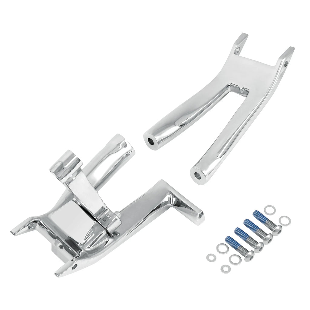 Chrome Floorboard Footboards Bracket for Harley Softail Deluxe (2018–2025)