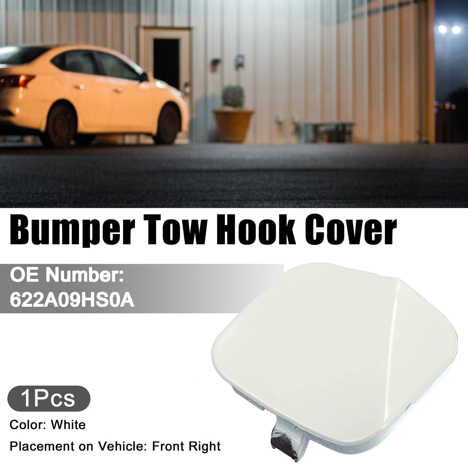 Tow Hook Cover Cap for Nissan Altima (2013–2018) - White