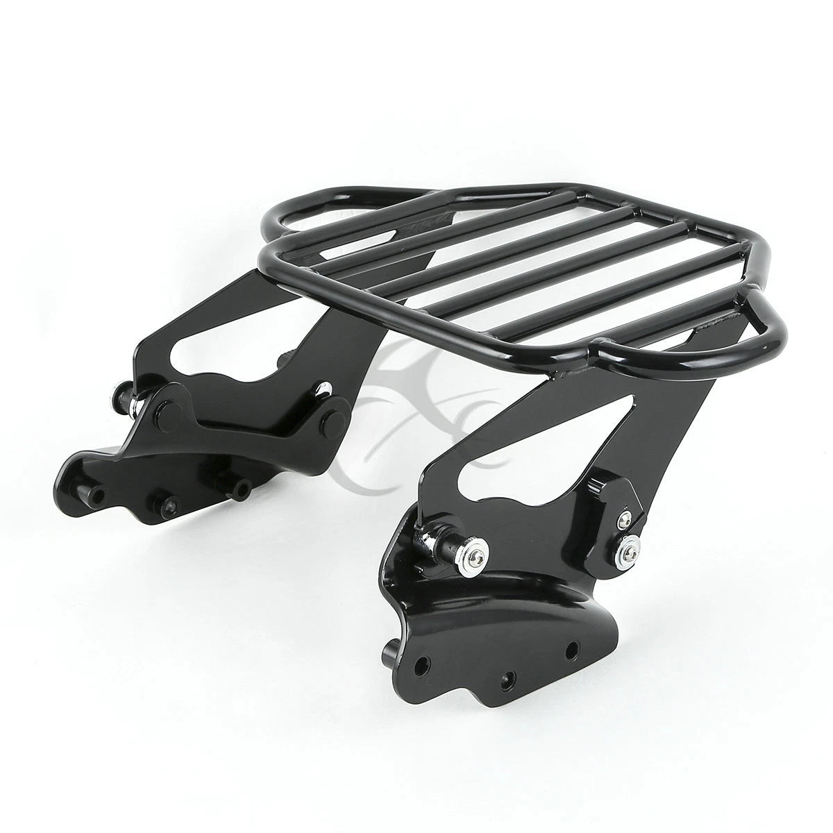 2X Black Luggage Rack + 4 Point Docking for Harley Electra Glide (2009–2013)