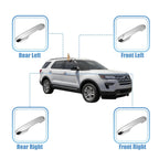 Set of 4 Exterior Door Handle Cover Trim for Ford Explorer (2020–2022) Silver Tone