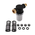 3/4" Brass Inline Water Filter for Garden Hose Pressure Washer