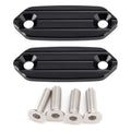 Black mirror delete blanking plates for Kawasaki ZX6-R ZX6R ZX636 (2013–2026)