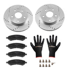 Front Brake Rotors and Ceramic Brake Pads for Dodge Durango (2007–2009)