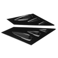 Pair Gloss Black Side Window Louver Vent Scoop Cover for Subaru WRX STI (2015–2018)