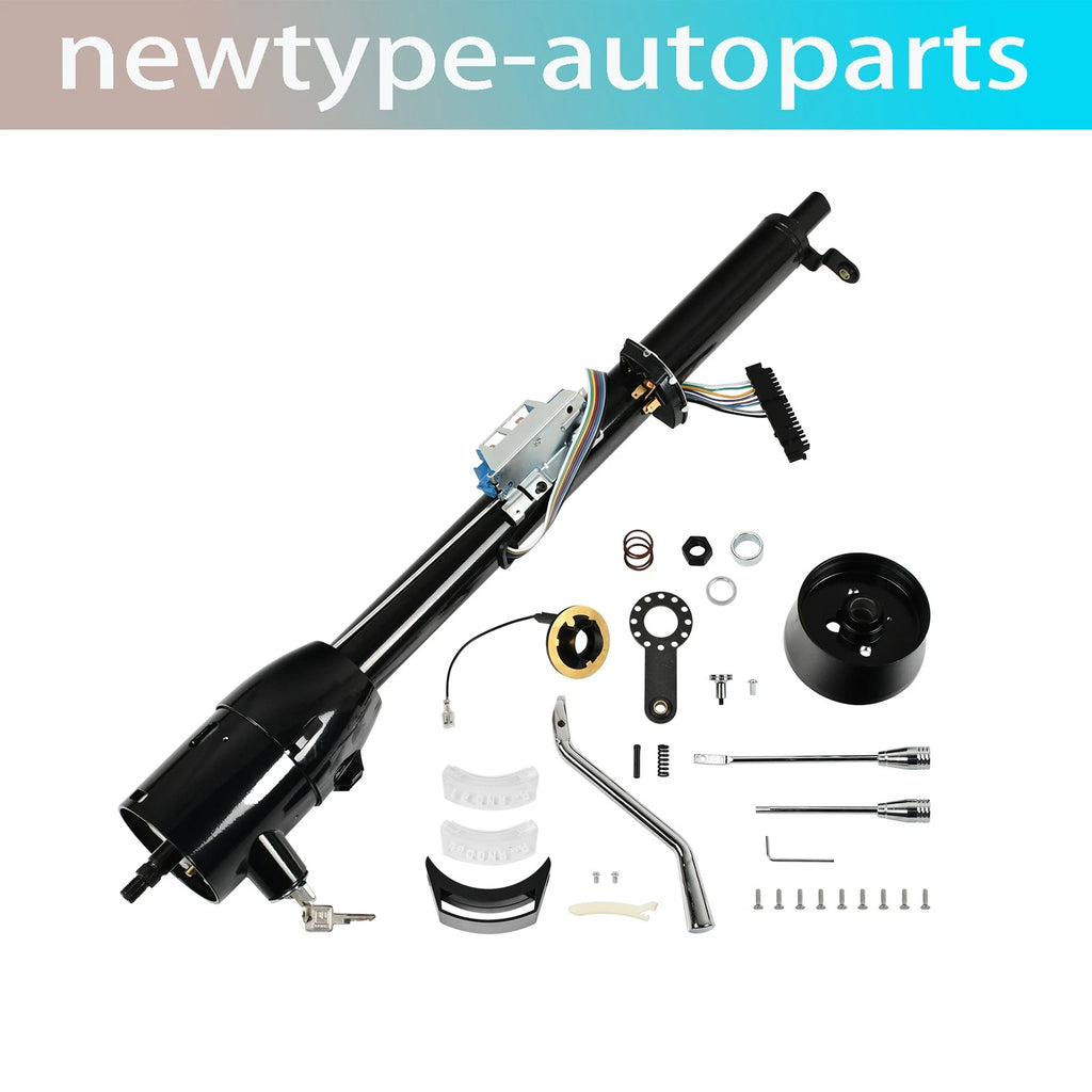 32" Tilt Steering Column w/ Key & Wheel Adapter for Hot Rod