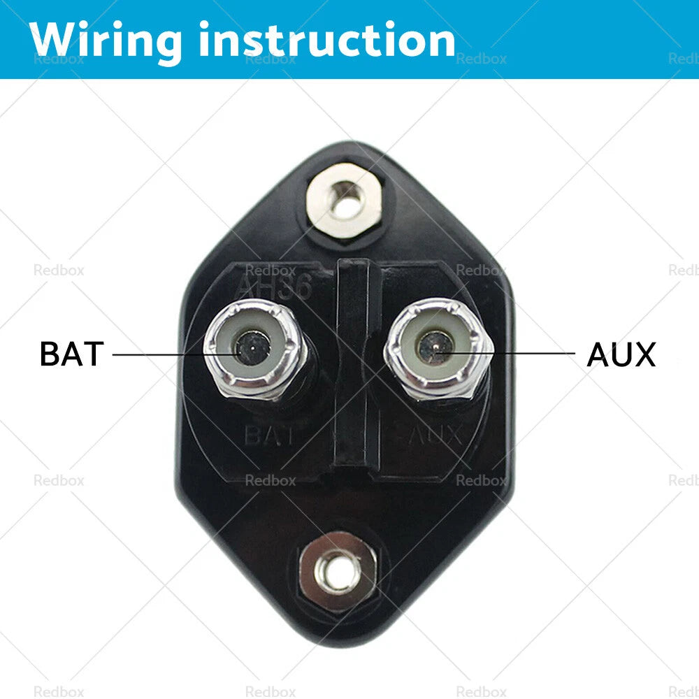 15A-50A Circuit Breaker for 12V 24V DC (Waterproof, Manual Reset)
