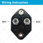 15A-50A Circuit Breaker for 12V 24V DC (Waterproof, Manual Reset)