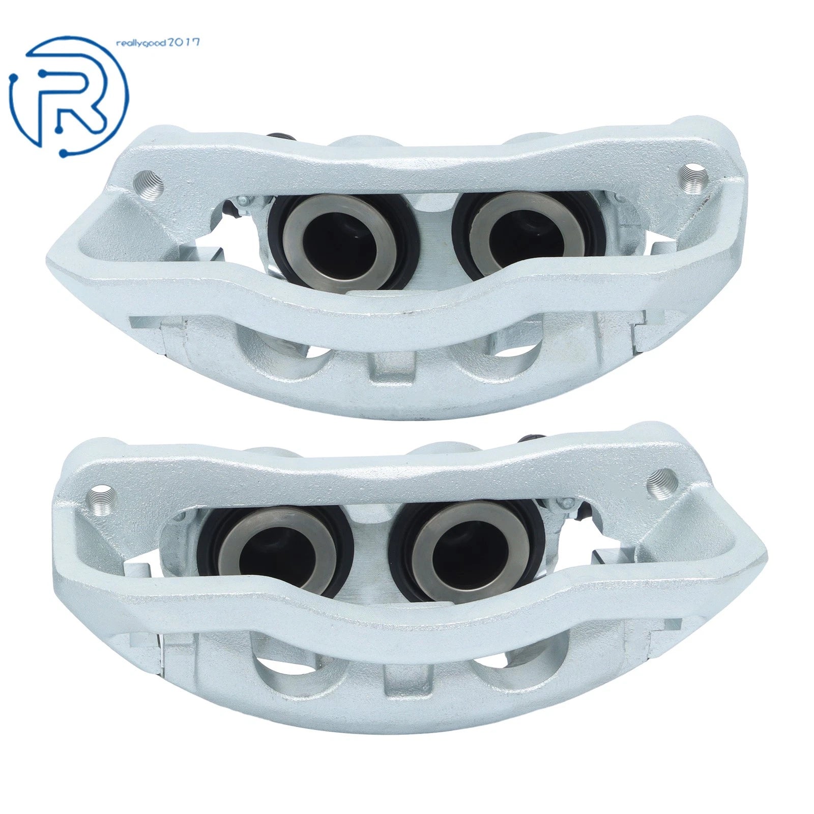Front Pair Brake Calipers w/ Bracket for Ford E-450 Econoline Super Duty (1995–1997)