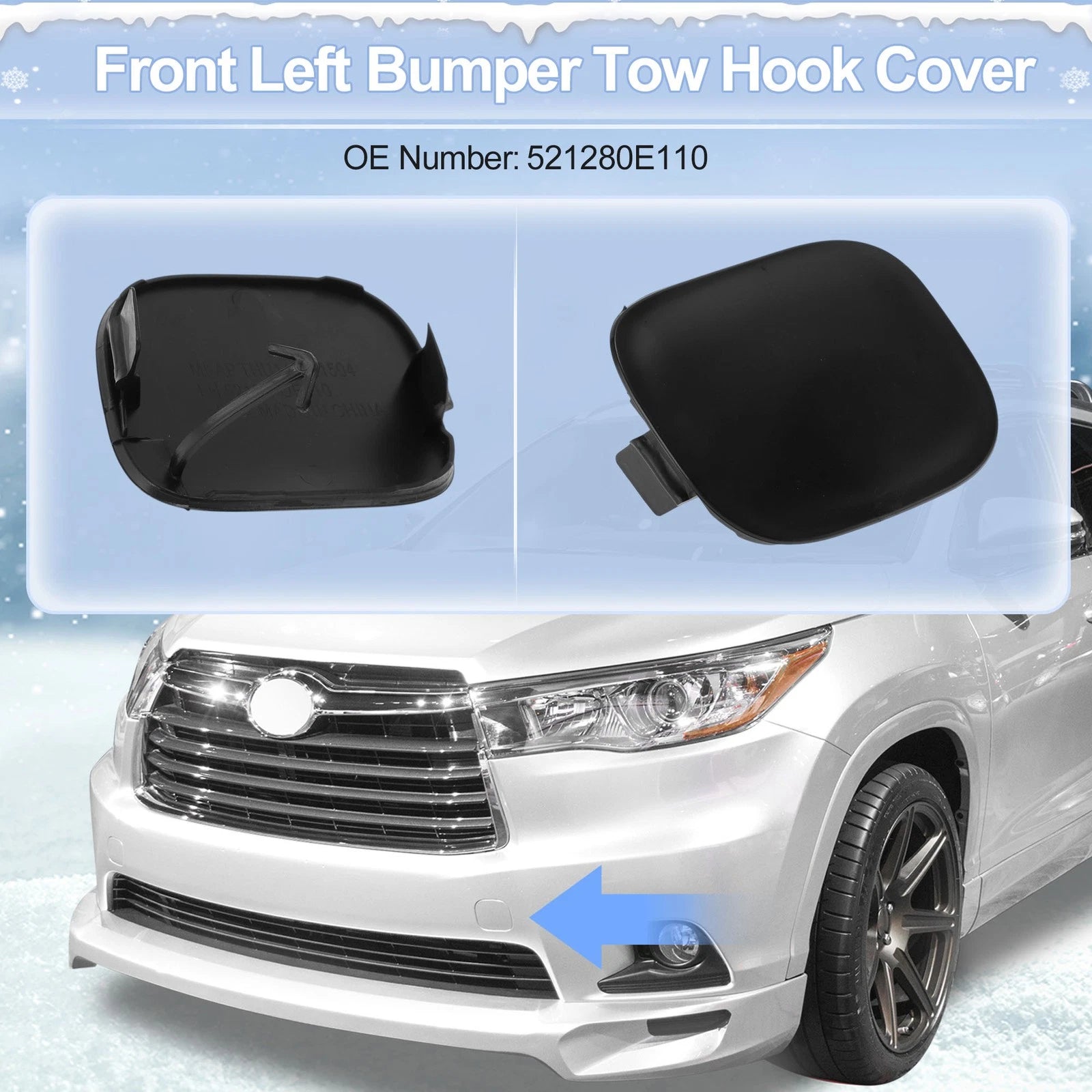 Tow Hook Cover Cap for Toyota RAV4 (2009–2012) No. 5328642928